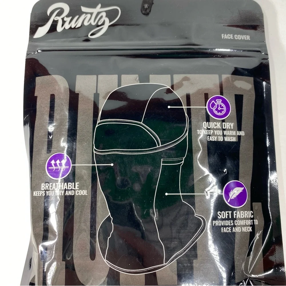 Runtz Mens Life Mask Yellow Smiley Smile Face Cover NEW $32‎